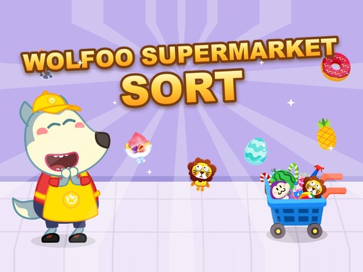 Jogar Wolfoo Supermarket Sort online